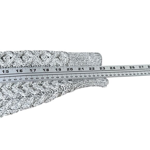 Aran Crafts Jacquard Pullover Sweater Women’s XL Gray Blue Merino Wool Knit New - Picture 8 of 9